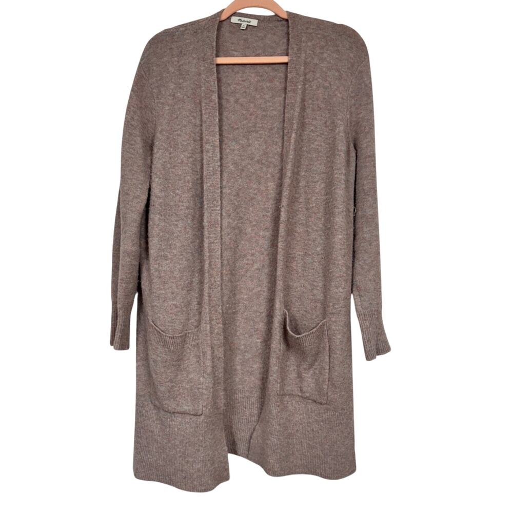 Madewell Pink Wool Alpaca Blend Duster Cardigan Sweater Womens XS Preppy Warm